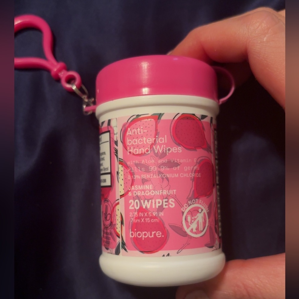 Biopure Keychain Travel Antibacterial Hand Wipes